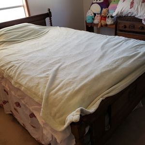 Berkshire Premium Quality Plush Blanket. Full Size. 62" x 84. Light Green.